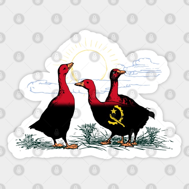 Angola Geese Sticker by Fusti